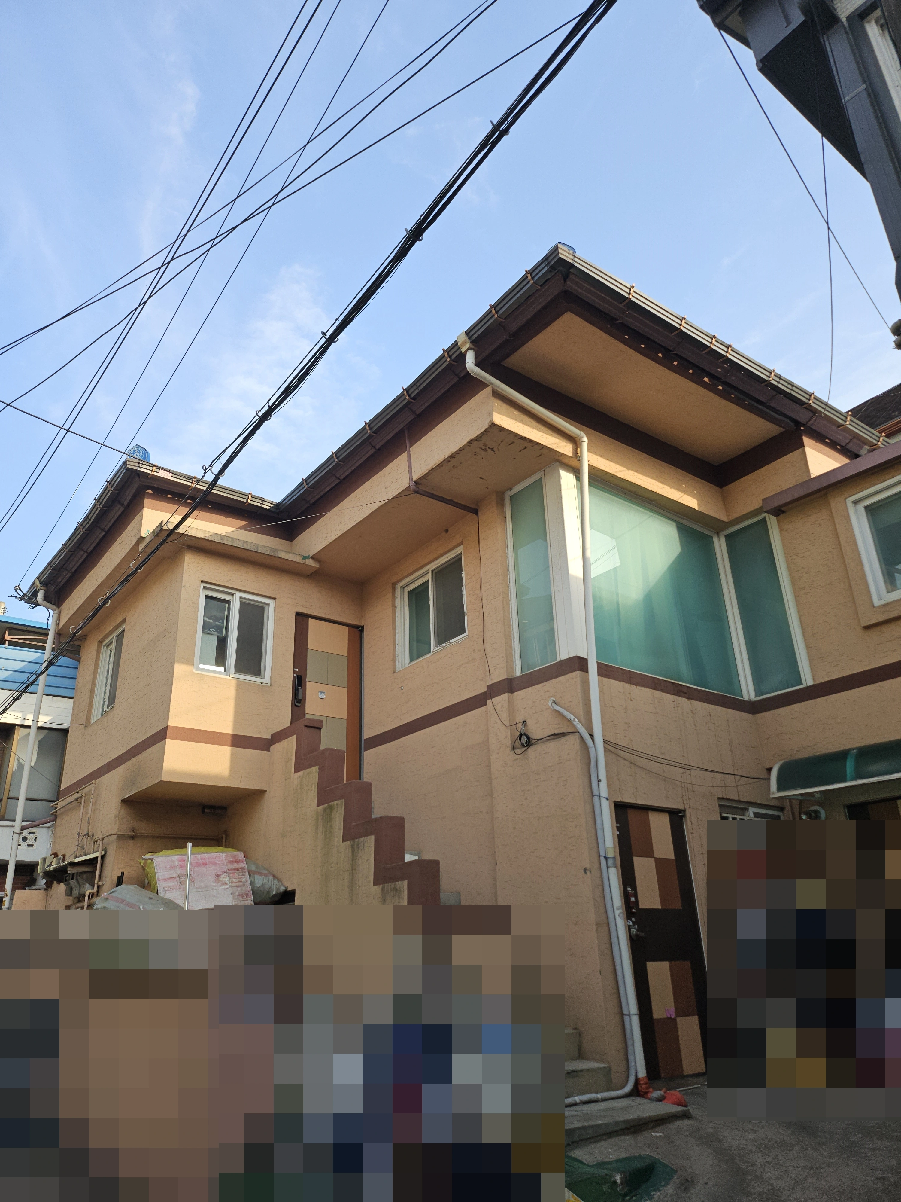 물받이교체 시공 후 – 지붕 경사 맞춤 물받이 신규 설치